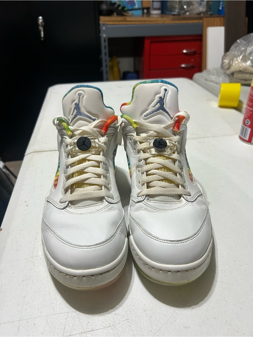 Air Jordan 5 Retro Low G Tie-Dye New Rare OG Golf Shoes Mens 12M CW4205-100 - Picture 13 of 13